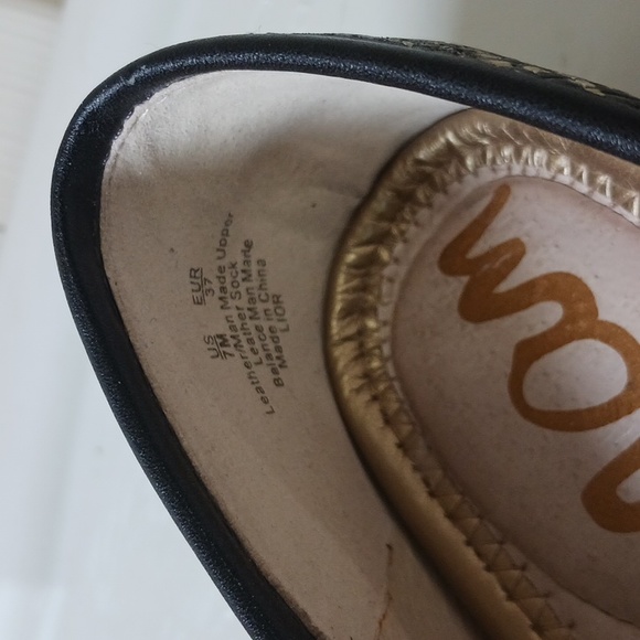 Sam Edelman "Lior" leather snakeskin bit slip on loafers - size 7 - Picture 8 of 11